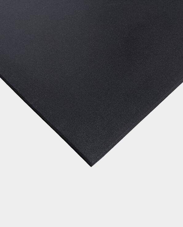 Rubber Gym Flooring Mat - Plain Black